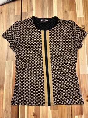 Black & Tan Logo Short Sleeve Top